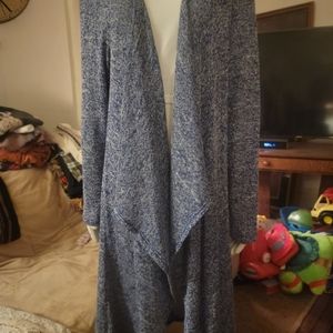 Long Blue/white sweater,